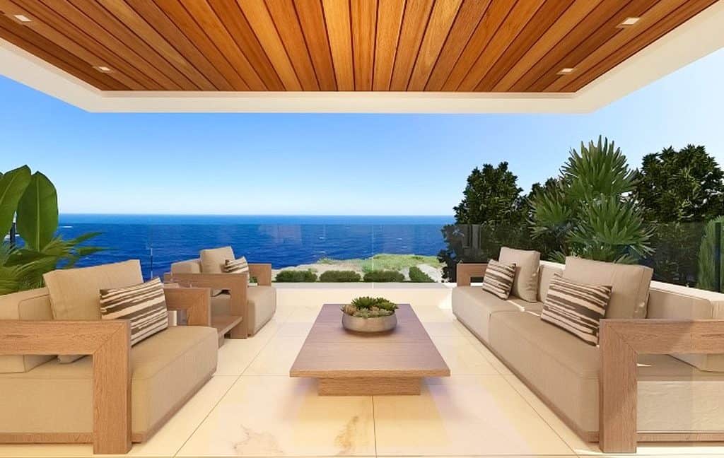 Immobilien auf Zypern: Neubau-Beachfront-Villa in Kissonerga im Raum Paphos zum Kauf - PFSB205